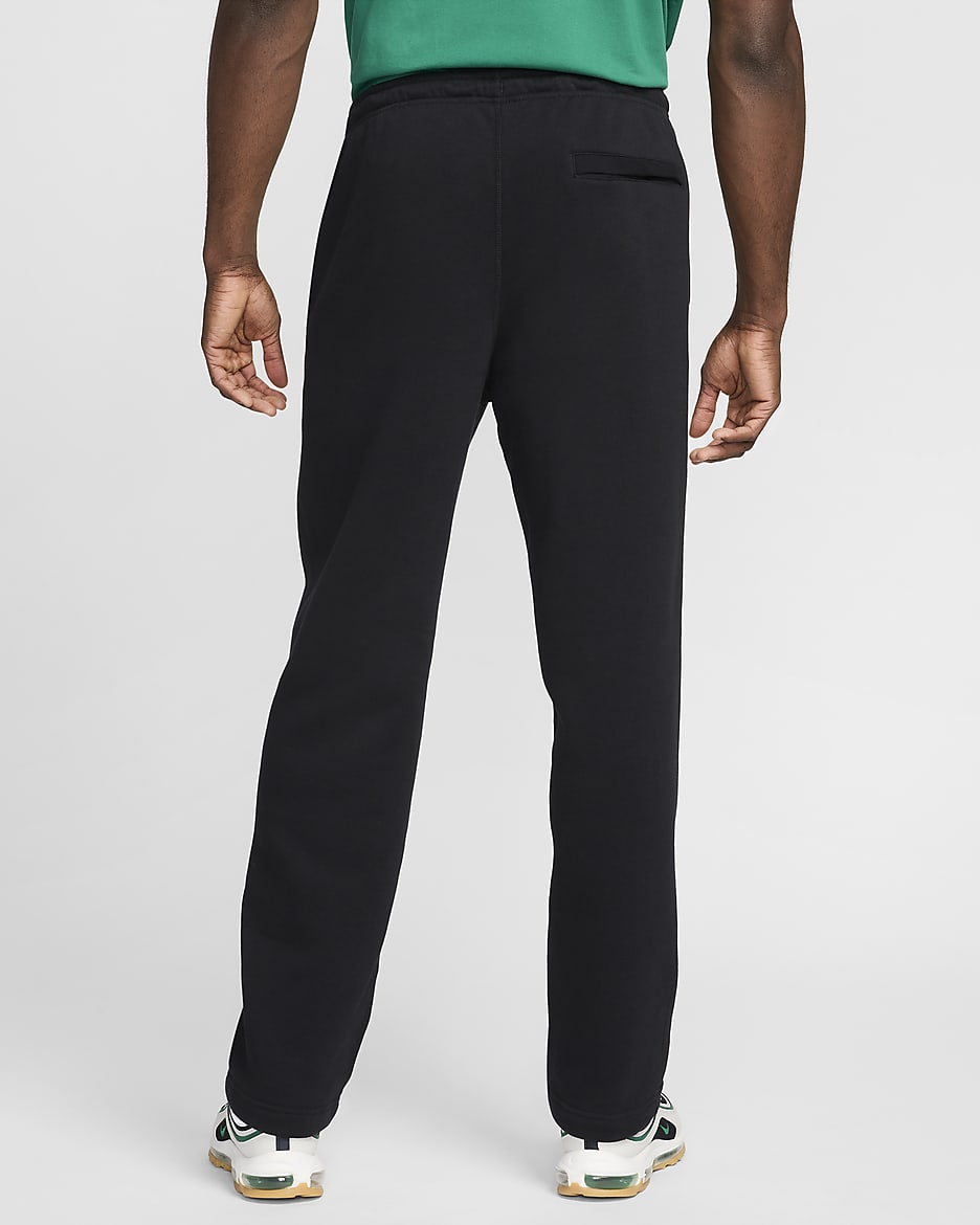 Nike mens open hem fleece pocket sweatpants online